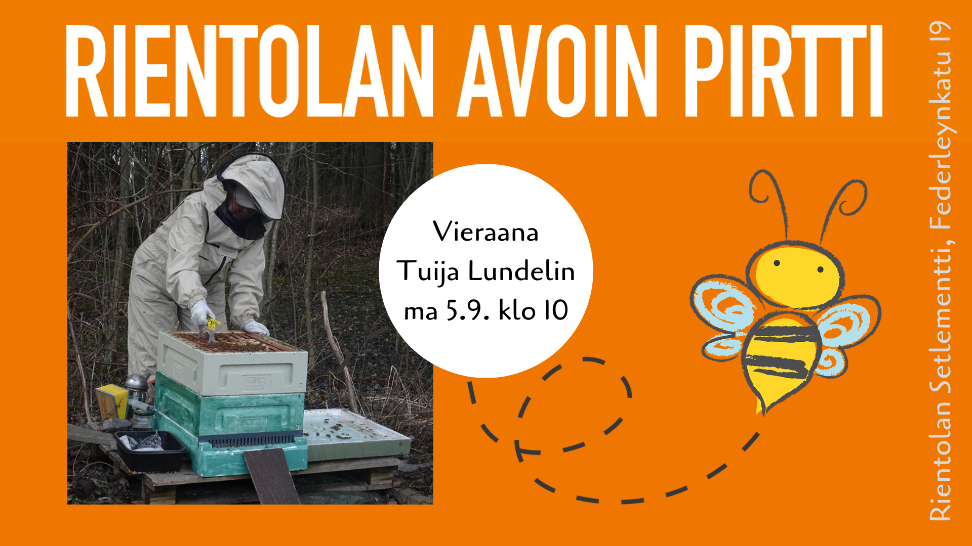 Vieras: mehiläishoitaja Tuija Lundelin