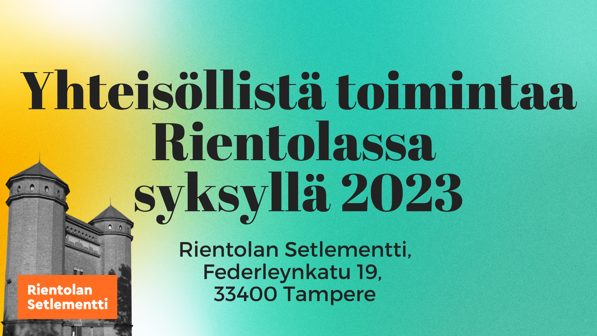 Yhteisöllistä toimintaa Rientolassa syksyllä 2023